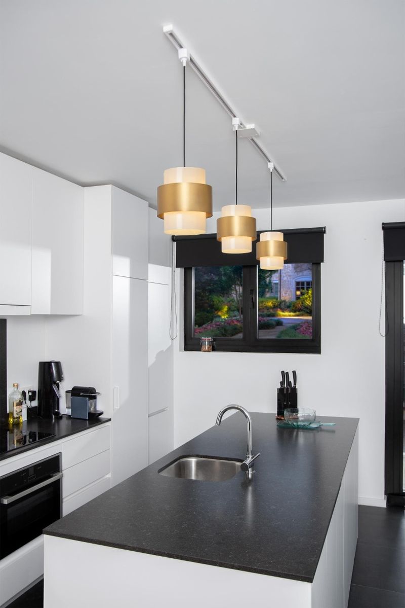 Lucide TRACK Závesný adaptér - 1-okruhový Systém osvetlenia koľajníc - Biely (predĺženie)